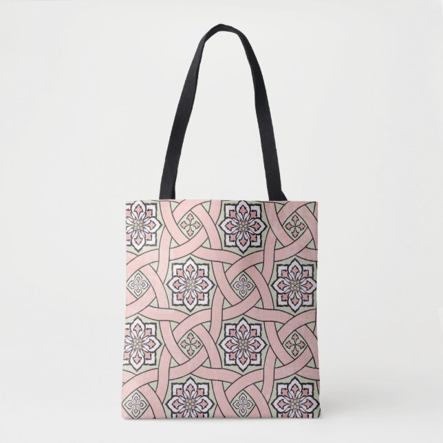 Ancient tile ornamental background,  seamless patt tote bag (Front)