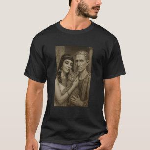 Ancient Times Cats Worshipped Cleopatra Caesar Cat T-Shirt