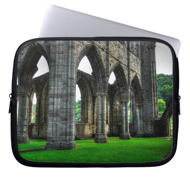 Ancient Tintern Abbey, Cistercian Monastery, Wales Laptop Sleeve (Front)
