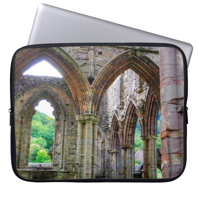 Ancient Tintern Abbey, Cistercian Monastery, Wales Laptop Sleeve (Front)