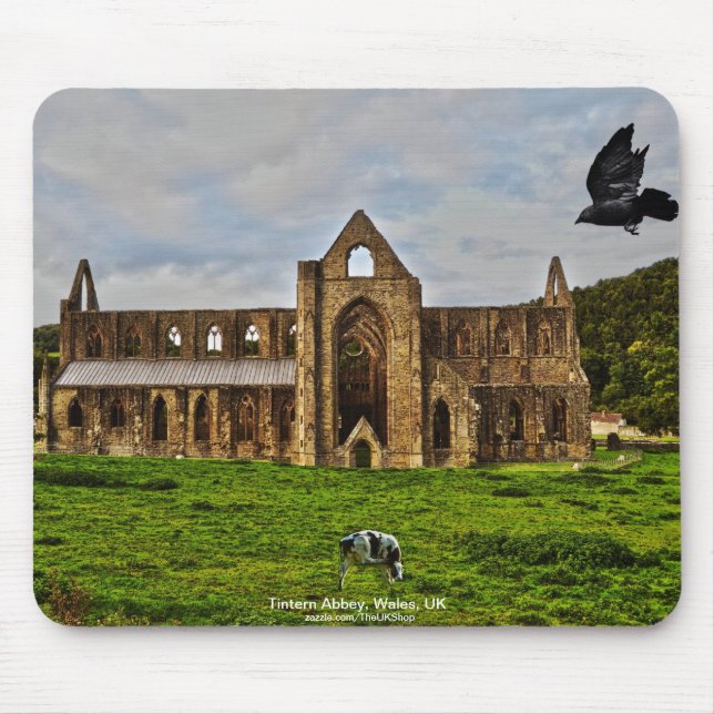 Ancient Tintern Abbey, Cistercian Monastery, Wales Mouse Pad (Front)