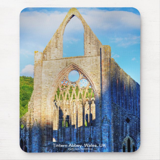 Ancient Tintern Abbey, Cistercian Monastery, Wales Mouse Pad (Front)
