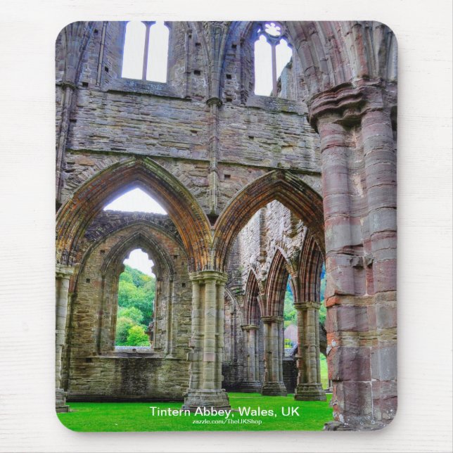 Ancient Tintern Abbey, Cistercian Monastery, Wales Mouse Pad (Front)