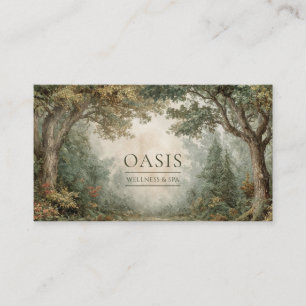 Ancient Tree Forest Archway Rustic Landscape Business Card