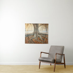 Ancient Tree Roots Tapestry