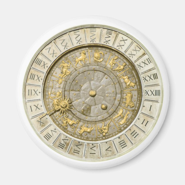 Ancient Venice clock Magnet (Front)