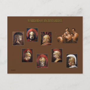 Ancient warriors postcard