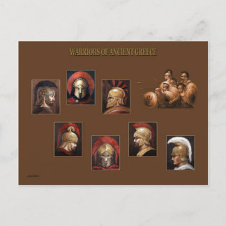 Ancient warriors postcard