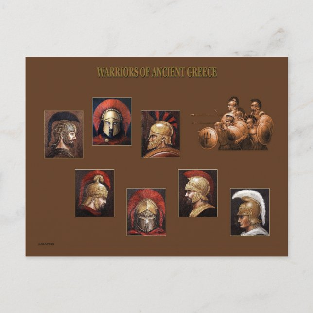 Ancient warriors postcard (Front)