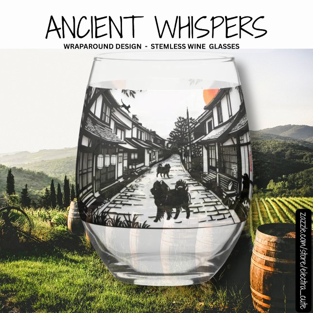 ANCIENT WHISPERS Chow Stemless Wine Glass (Creator Uploaded)