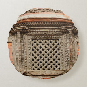 Ancient window in Nasal Chowk Courtyard of Hanuman Round Cushion