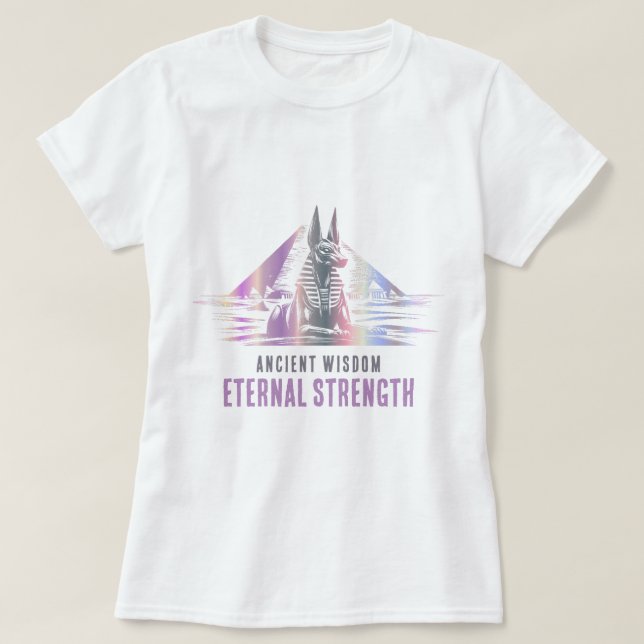 Ancient Wisdom, Eternal Strength - metallic T-Shirt (Design Front)