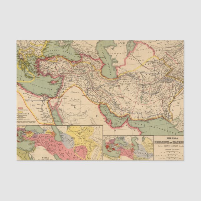 Ancient world empires of the Persians,Macedonians Tissue Paper (Front)