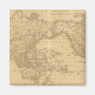 Ancient World Map Magnet