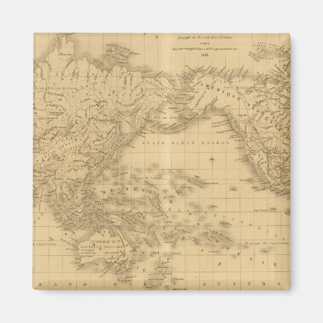 Ancient World Map Magnet (Front)
