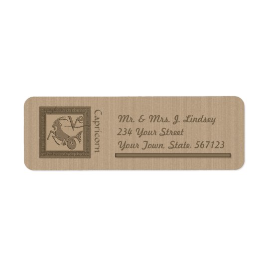 Ancient Zodiac -Capricorn Return Address Label
