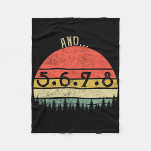 And 5678 Dance Music Teacher Line Dance Funny Danc Fleece Blanket