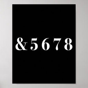 And 5678 Minimalist Dance Cheerleading Poster