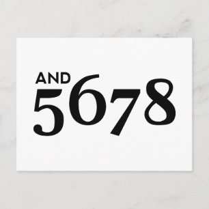 And 5678 postcard