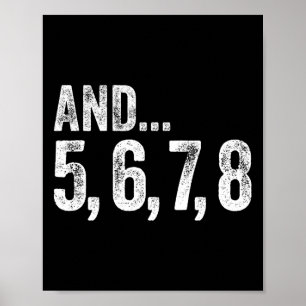 And 5 6 7 8 Dance Teacher Line Dance Lessons Poster