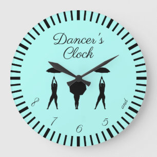 ...and 5, 6, 7, 8! Dancer's Large Clock