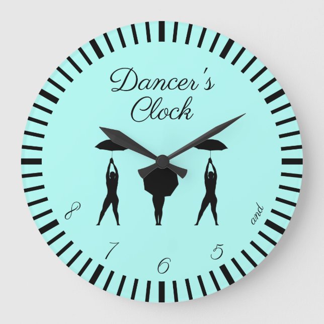 ...and 5, 6, 7, 8! Dancer's Large Clock (Front)