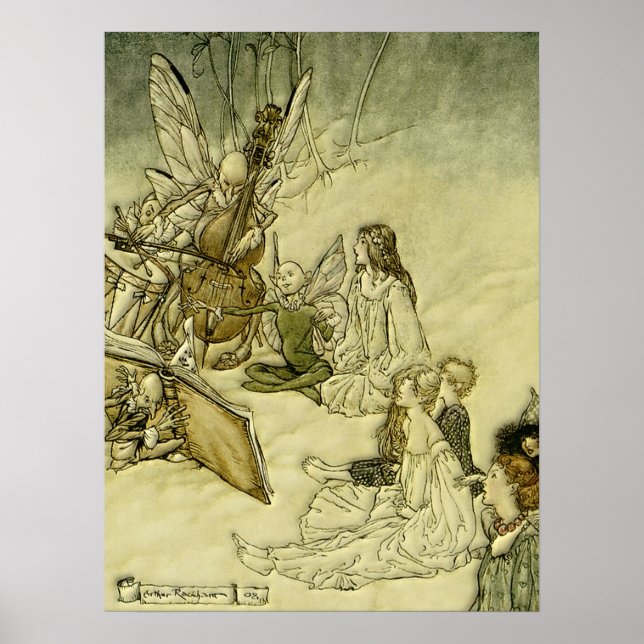 And a Fairy Song - Arthur Rackham Poster (Front)
