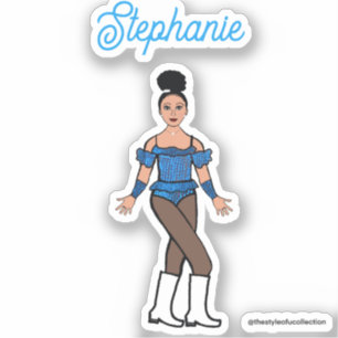 And a Name Dancer Stickers Blue Stones B