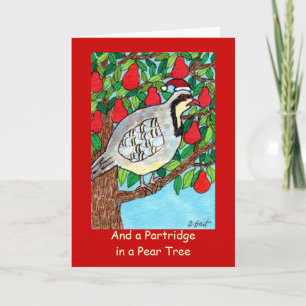 And A Partridge in a Pear Tree Holiday Card