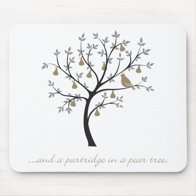 And a partridge in a pear tree mouse pad (Front)