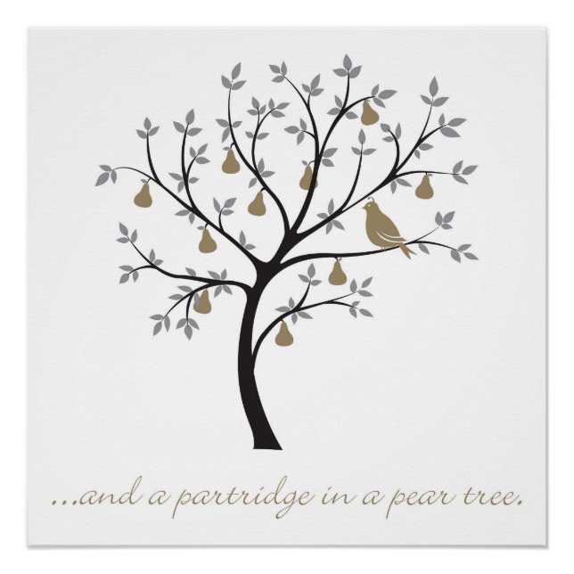 And a partridge in a pear tree poster (Front)