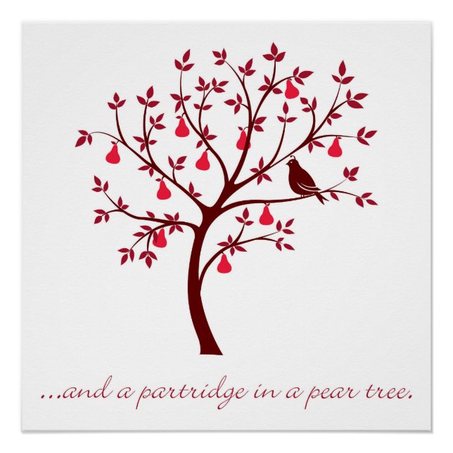 And a partridge in a pear tree poster (Front)