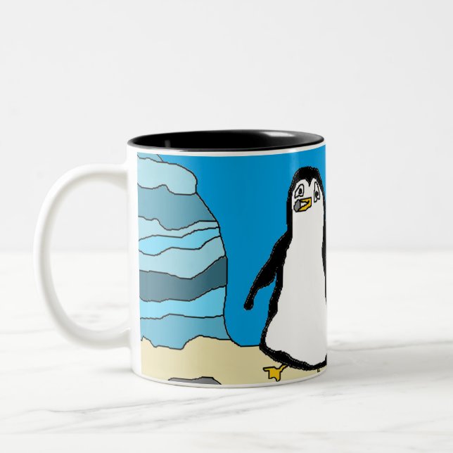 And a Pengie Takes the Stone Two-Tone Coffee Mug (Left)