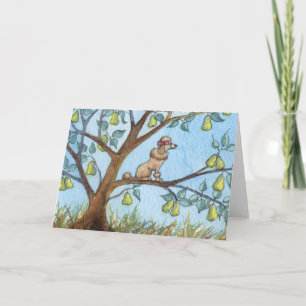 ...And a poo-oodle in a pear tree... Holiday Card