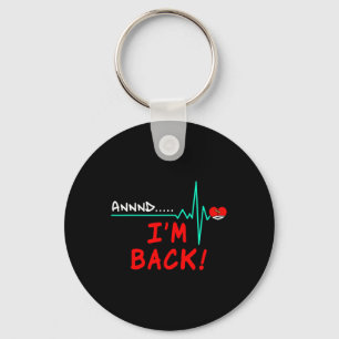 And Back Open Heart Surgery Heart Transplant Gift  Key Ring