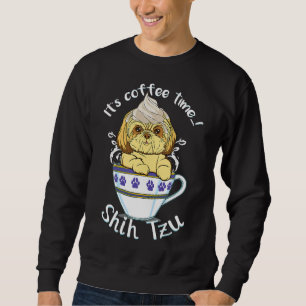And Cute Dog And Coffee Love Shih Tzu Dog Breed Sweatshirt