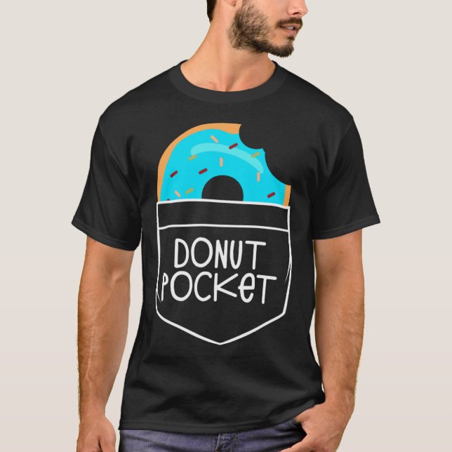 And Cute Lime Bitten Donut Pocket Doughnut T-Shirt (Front)