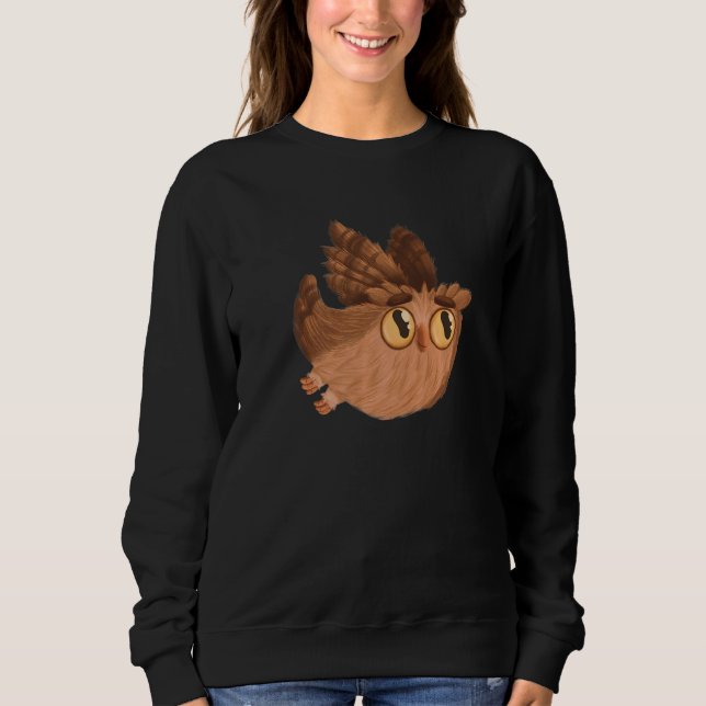And Cute Papa Owl Sweatshirt (Front)