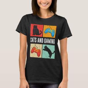 And Gaming For The Cat Lover Gamer Video Game Play T-Shirt