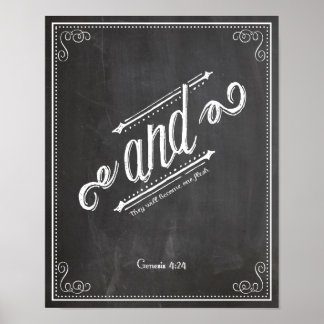 AND Genesis 4:24 joined together Poster