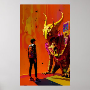And Get Off My Desk - Ken Gauge Surreal Art Poster