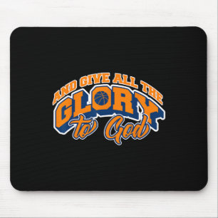 And Give All The Glory To God Sketll Fan Player Mouse Pad