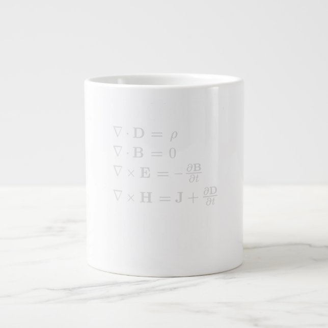 And God Said Maxwell Equation Large Coffee Mug (Front)