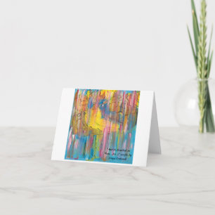"And He Breathed on Them..no 2" folded greeting Card