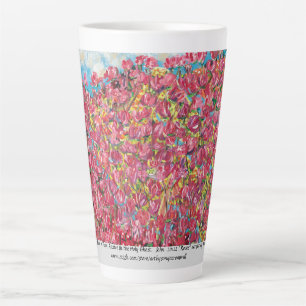 "And He Breathed On Them....Roses" latte mug 