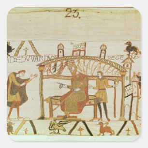 And he comes before King Edward Square Sticker