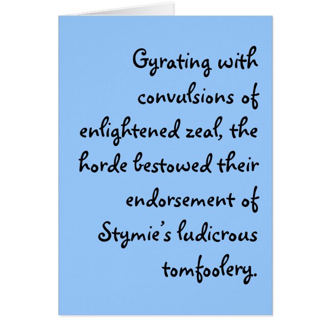 And how was your day? (Front)