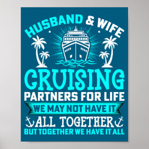 And Husband Wife Cruising Partners Couple Poster