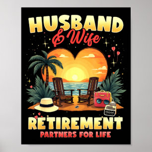 And Husband Wife Retirement Partners Couples Poster