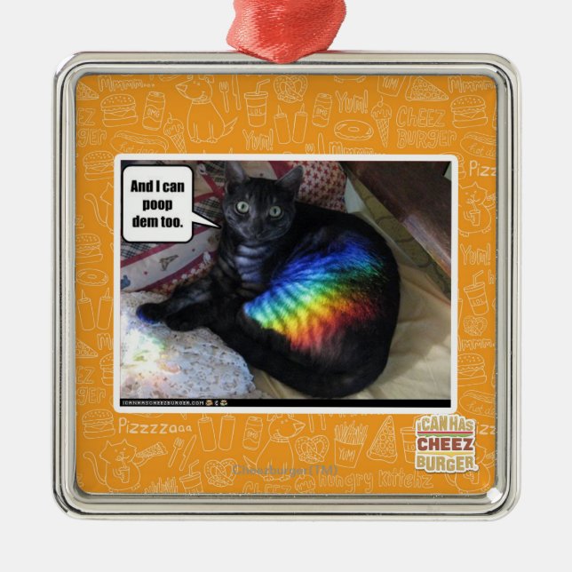 And I can poop dem too. Metal Tree Decoration (Front)